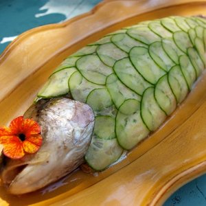 Whole Poached Trout