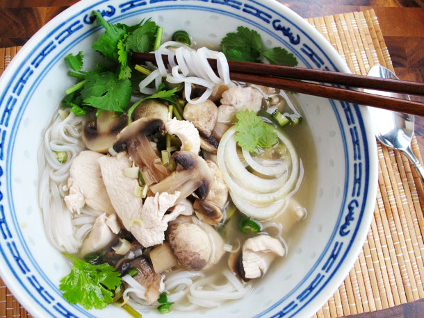Quick Asian Chili-Lime Chicken Soup