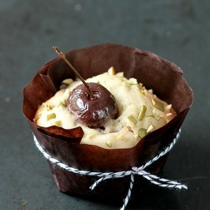 Coconut Cherry Petits Gateaux