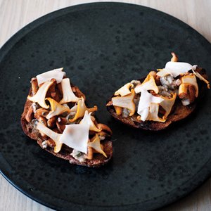 Sourdough Toasts with Mushrooms and Oysters