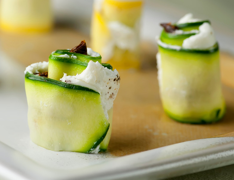 Goat Cheese Summer Squash Sushi