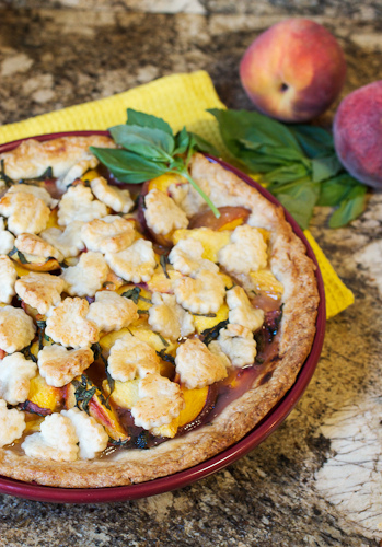 Peach Basil Pie