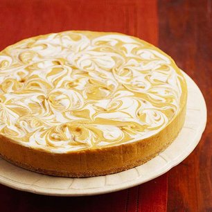 No-Bake Pumpkin Swirl Cheesecake