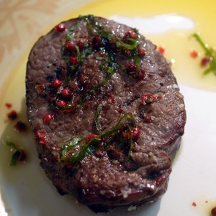 Steak “Fried” on Sea Salt