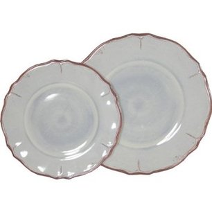Rustica Ice Blue Melamine Dinnerware