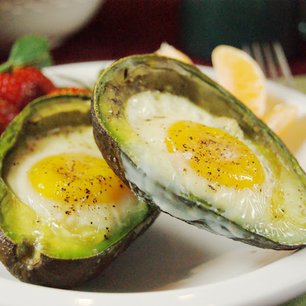 Baked Eggvocado