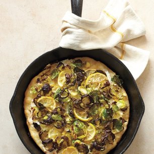 Brussels Sprout-Lemon Pizza