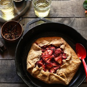 Honey Balsamic Strawberry Galette