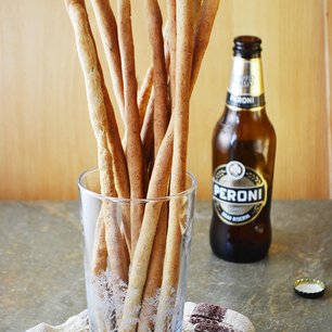 Beer and Black Pepper Grissini