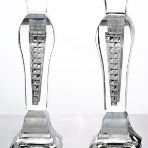 Crystal & Sterling Candlestick Flower